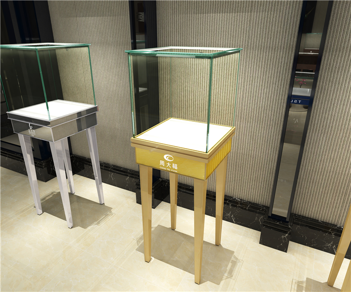 精品黃金展示柜  櫥窗精品柜 玻璃精品展示柜